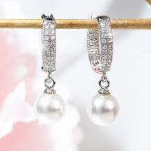 Load image into Gallery viewer, Cubic Zirconia Pearl Drop Earring
