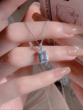 Load image into Gallery viewer, Star Ocean Glass Necklace S925 Sterling Silver
