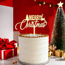 Load image into Gallery viewer, Merry Christmas Cake/Bouquet Topper
