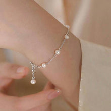 Load image into Gallery viewer, Pearl Dangle S925 Sterling Silver Bracelet

