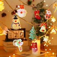 Load image into Gallery viewer, Christmas LED Lights String - Santa Claus, Snowman etc
