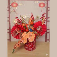 Load image into Gallery viewer, Red Lucky and Prosperous Chinese New Year Flower Arrangement
