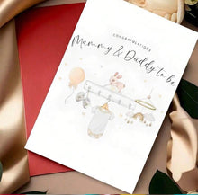 Load image into Gallery viewer, Newborn Greeting Card: Congratulation's  Mummy &amp; Daddy To Be
