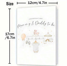 Load image into Gallery viewer, Newborn Greeting Card: Congratulation's  Mummy &amp; Daddy To Be
