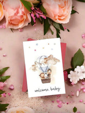 Load image into Gallery viewer, Newborn Baby Greeting Card: Welcome, Baby

