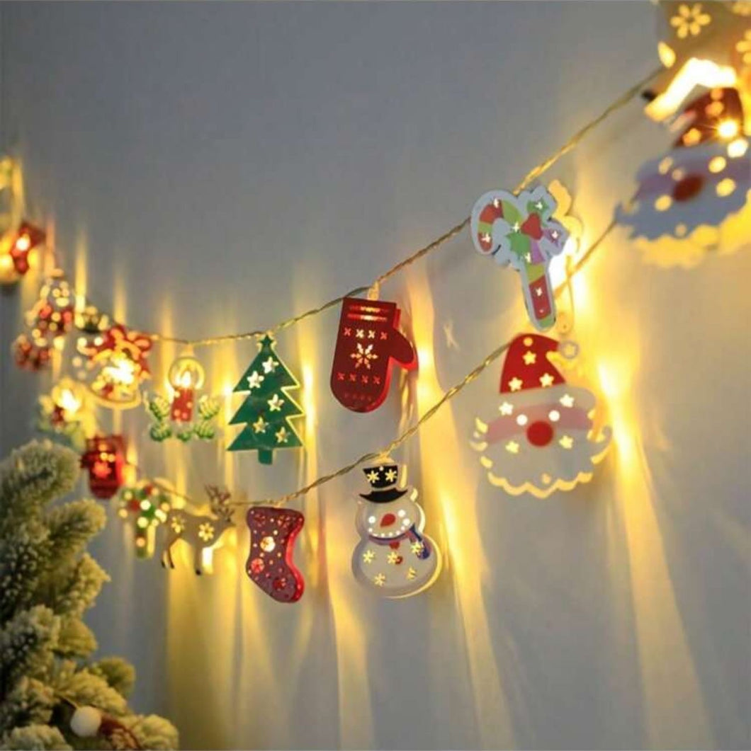 Christmas LED Lights String - Santa Claus, Snowman etc