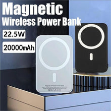 Load image into Gallery viewer, Blue Magnetic Portable Charger Power Bank 20,000 mAH
