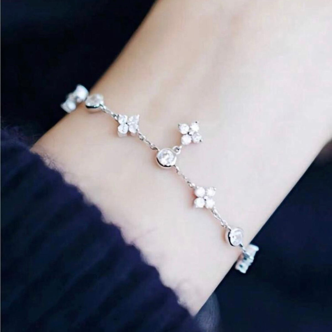 Star Bracelet 925 Silver Plated